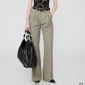 Anine Bing Carrie Pant Green Khaki